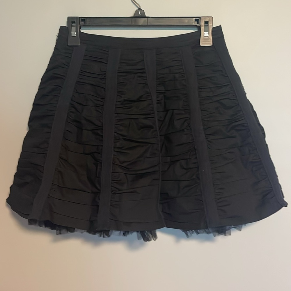 Betsey Johnson Black Ruffle Skirt Size 4 - Picture 2 of 6